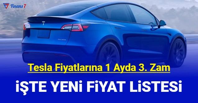 Tesla fiyat listesi Temmuz 2023 Model Y fiyatına bir zam daha geldi