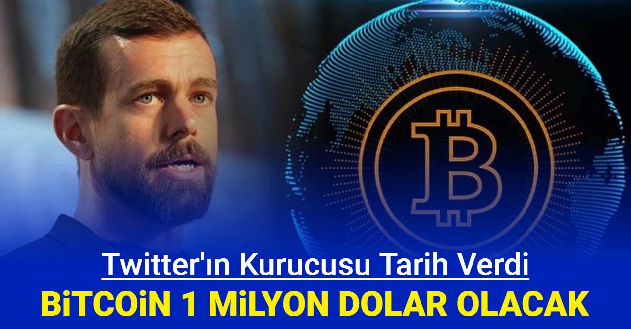 Twitter ın kurucusundan Bitcoin tahmini geldi 1 milyon dolar olacak