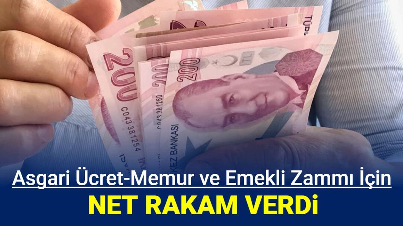 Emekli, memur ve asgari ücret zammı ne kadar olacak? Net rakam verdi