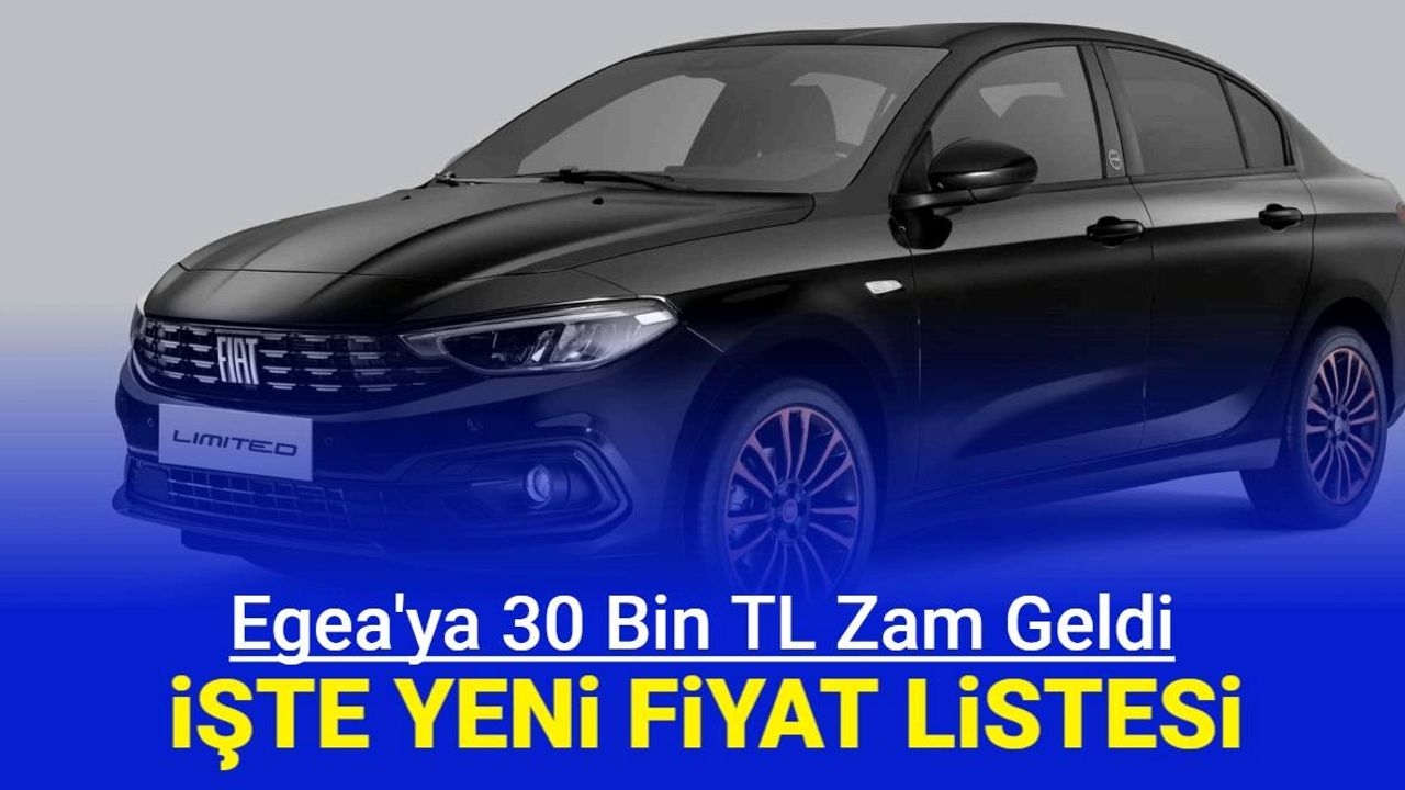 Fiat Egea, Doblo ve Fiorino fiyatlarına zam geldi: İşte nisan 2024 fiyat listesi