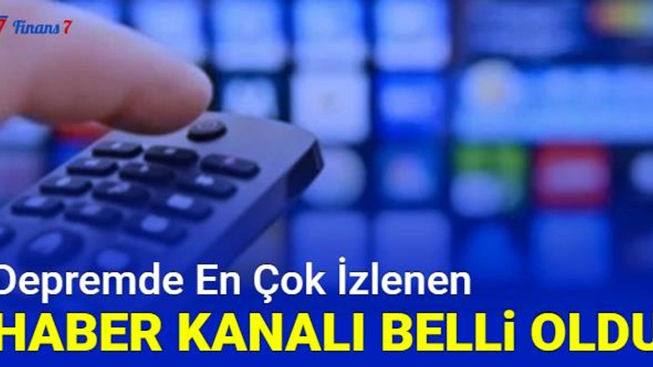 Reyting sonuçları açıklandı: Depremde en çok izlenen haber kanalı belli oldu