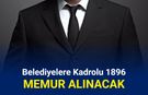 Belediyelere 1896 personel alımı yapılıyor