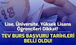  Lise, Üniversite, Yüksek Lisans Öğrencileri Dikkat! TEV Burs Başvuru Tarihleri Belli Oldu!