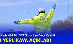 1 Haftada 474 Bin 317 Sürücüye Ceza Kesildi