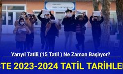 15 tatil ne zaman başlıyor? İşte 2023-2024 tatil tarihleri