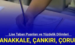 2024 LGS: Çanakkale, Çankırı, Çorum liseleri taban puanları, kontenjanları ve yüzdelik dilimler