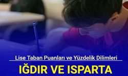 2024 LGS: Iğdır ve Isparta liseleri taban puanları, kontenjanları ve yüzdelik dilimleri