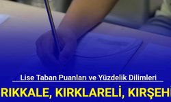 2024 LGS: Kırıkkale, Kırklareli, Kırşehir liseleri taban puanları, kontenjanları ve yüzdelik dilimleri