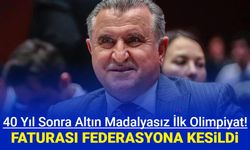 40 yıl sonra ilk defa altın madalyasız olimpiyat: Faturası Federasyona kesildi