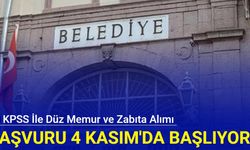 50 KPSS puanı ile memur alımı: Hacıabdullah Belediyesi zabıta memuru ve düz memur alımı 4 Kasım'da başlıyor