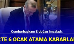 6 Ocak 2024 tarihli atama kararları Resmi Gazete'de yayımlandı