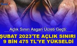 Açlık sınırı asgari ücreti geçti: Şubat 2023'te açlık sınırı 9 bin 475 TL'ye yükseldi