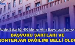 Adalet Bakanlığı 406 Memur Alımı Başvurusu Başlıyor! Kontenjan Dağılımı ve Başvuru Şartları...