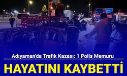 Adıyaman'da trafik kazası: 1 polis memuru hayatını kaybetti