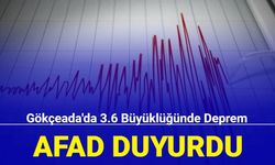 AFAD duyurdu: Gökçeada'da 3.6 büyüklüğünde deprem oldu