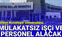 Afyon Kocatepe Üniversitesi en az lise mezunu personel alımı yapacak: İşte başvuru 2023