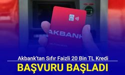 Akbank'tan faizsiz bayram kredisi: 3 ay vadeli 20 bin TL kredi başvurusu başladı 2024