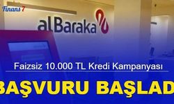 Albaraka Türk Faizsiz 10.000 TL Kredi Duyuruldu!