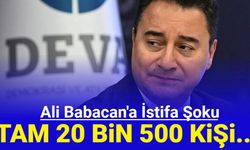 Ali Babacan'a istifa şoku: Tam 20 bin 500 kişi...
