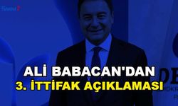 Ali Babacan'dan Yeni İttifak Açıklaması