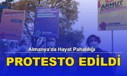 Almanya'da Hayat Pahalılığı Protesto Edildi