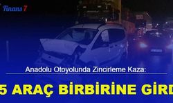 Anadolu Otoyolunda zincirleme kaza: 15 araç birbirine girdi