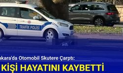 Ankara'da otomobil skutere çarptı: 1 kişi hayatını kaybetti