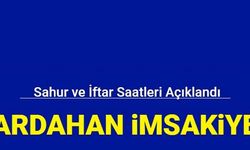 Ardahan 2023 Ramazan imsakiyesi