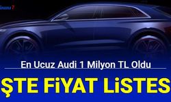 Audi fiyat listesi yayınlandı: En ucuzu 1 milyon oldu