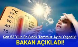 Bakan Açıkladı: Son 53 Yılın En Sıcak Temmuz Ayını Yaşadık!