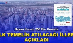 Bakan Kurum 250 Bin Konutta İlk Temelin Atılacağı İlleri Açıkladı: İşte İlk Temelin Atılacağı İller...