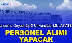 Bandırma Onyedi Eylül Ünivesitesi MÜLAKATSIZ 39 personel ve işçi alımı yapacak 2023