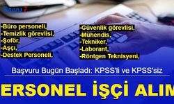 Başvuru bugün başladı: En az lise mezunu güvenlik, temizlik, büro personeli, laborant alımı yapılacak 2023