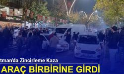 Batman'da zincirleme kaza: 4 araç birbirine girdi, 2 yaralı