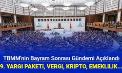 Bayram sonrası meclis gündemi oldukça yoğun