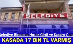 Belediyeye giren hırsızlar kasayı çaldı: 17 bin TL vardı