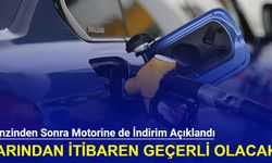 Benzinden sonra motorine de indirim açıklandı