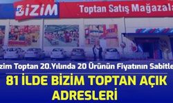 Bizim Toptan 20.Yılında 20 Ürünün Fiyatının Sabitledi! İşte 81 İlde Bizim Toptan Açık Adresleri...