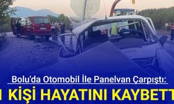 Bolu'da otomobil ile panelvanın çarpışması sonucu 1 kişi hayatını kaybetti