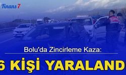 Bolu'da zincirleme kaza: 6 kişi yaralandı