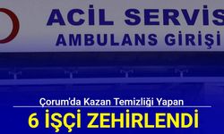 Çorum'da kazan temizliği yapan 6 işçi zehirlendi