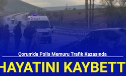 Çorum'da polis memuru trafik kazasında hayatını kaybetti