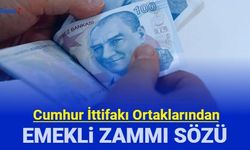 Cumhur ortaklarından emekli zammı sözü