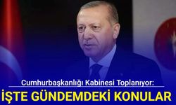 Cumhurbaşkanlığı kabinesi toplanıyor: İşte gündemdeki konular