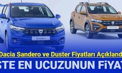 Dacia Duster ve Sandero fiyat listesi açıklandı