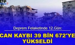 Deprem felaketinde 12.gün: Can kaybı 39 bin 672'ye yükseldi