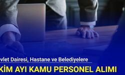 Devlet dairesi, hastane ve belediyelere KPSS'siz ve KPSS puanı ile büro personeli, memur, sağlık teknikeri, güvenlik, işçi alımı Ekim 2024