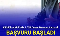 Devlet memur alım ilanları geldi: KPSS'li ve KPSS'siz 3.558 personel ve işçi alımı başladı 2024