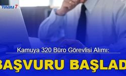 Devlete 320 büro personeli alımı yapılacak: İşte başvuru 2023
