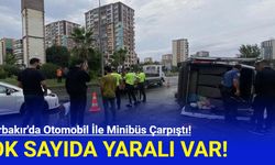 Diyarbakır'da Otomobil İle Minibüs Çarpıştı!